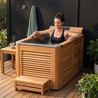 TimberChill Glacier Pro Cedar Cold Plunge — Lifestyle