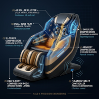 LuminaNova Halo-X Massage Chair — How It Works