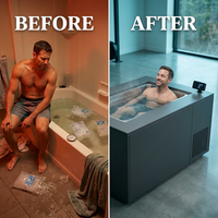 PolarEdge Monolith X Integrated Cold Plunge — Before & After