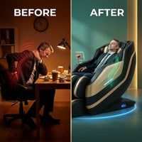 LuminaNova Halo-X Massage Chair — Before & After