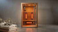 Heliox LuminaWood Infrared Sauna Cabin — Lifestyle
